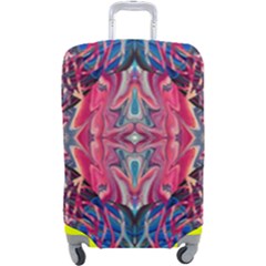 Abstract Arabesque Luggage Cover (large) by kaleidomarblingart