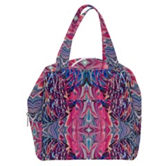 Abstract Arabesque Boxy Hand Bag by kaleidomarblingart