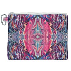 Abstract Arabesque Canvas Cosmetic Bag (xxl) by kaleidomarblingart