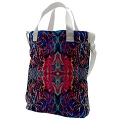 Abstract Arabesque Canvas Messenger Bag by kaleidomarblingart