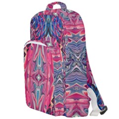 Abstract Arabesque Double Compartment Backpack by kaleidomarblingart