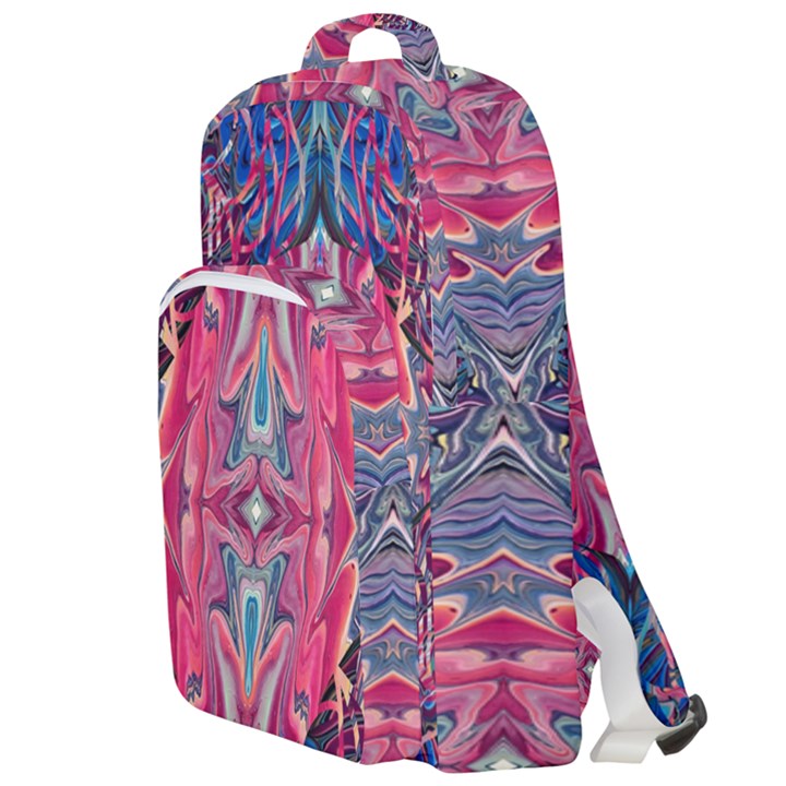 Abstract arabesque Double Compartment Backpack