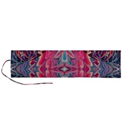 Abstract Arabesque Roll Up Canvas Pencil Holder (l) by kaleidomarblingart