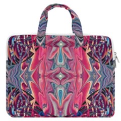 Abstract Arabesque Macbook Pro 13  Double Pocket Laptop Bag by kaleidomarblingart