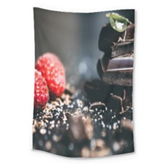 Chocolate Dark Large Tapestry by artworkshop