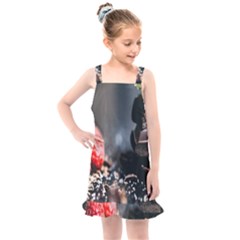 Chocolate Dark Kids  Overall Dress by artworkshop