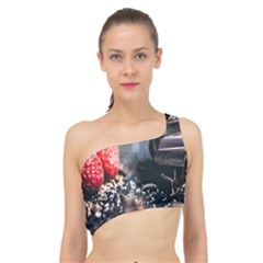 Chocolate Dark Spliced Up Bikini Top  by artworkshop