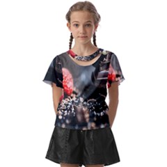 Chocolate Dark Kids  Front Cut Tee by artworkshop