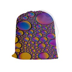 Bubble Color Drawstring Pouch (xl) by artworkshop