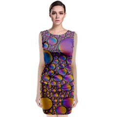 Bubble Color Sleeveless Velvet Midi Dress by artworkshop