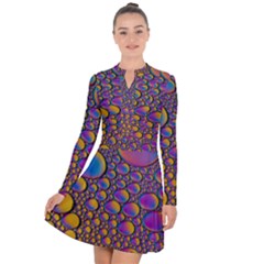 Bubble Color Long Sleeve Panel Dress by artworkshop