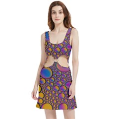 Bubble Color Velour Cutout Dress by artworkshop