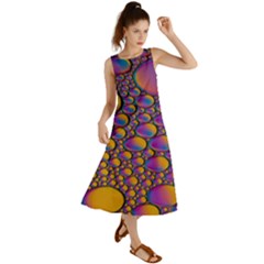 Bubble Color Summer Maxi Dress by artworkshop