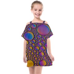 Bubble Color Kids  One Piece Chiffon Dress by artworkshop