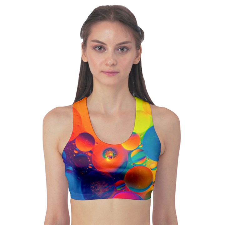 Colorfull pattern Sports Bra