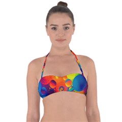 Colorfull Pattern Halter Bandeau Bikini Top by artworkshop