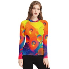 Colorfull Pattern Women s Long Sleeve Rash Guard by artworkshop