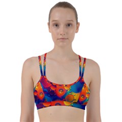 Colorfull Pattern Line Them Up Sports Bra by artworkshop