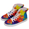 Colorfull pattern Men s Hi-Top Skate Sneakers View2