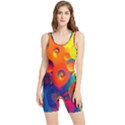 Colorfull pattern Women s Wrestling Singlet View1