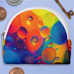 Colorfull Pattern Horseshoe Style Canvas Pouch by artworkshop