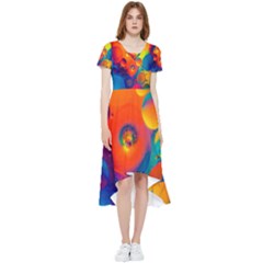 Colorfull Pattern High Low Boho Dress by artworkshop