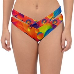 Colorfull Pattern Double Strap Halter Bikini Bottom by artworkshop