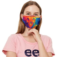 Colorfull Pattern Fitted Cloth Face Mask (adult) by artworkshop