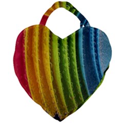  Colorful Illustrations Giant Heart Shaped Tote by artworkshop