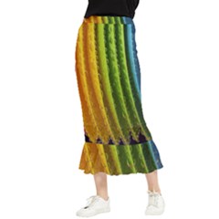  Colorful Illustrations Maxi Fishtail Chiffon Skirt by artworkshop