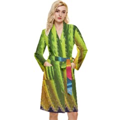  Colorful Illustrations Long Sleeve Velour Robe by artworkshop