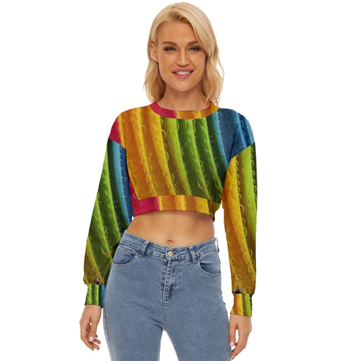  colorful illustrations Lightweight Long Sleeve Sweatshirt