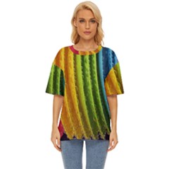  Colorful Illustrations Oversized Basic Tee