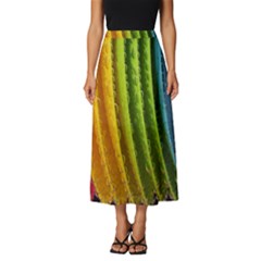  Colorful Illustrations Classic Midi Chiffon Skirt