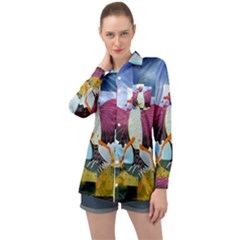 Leroyjacks Long Sleeve Satin Shirt