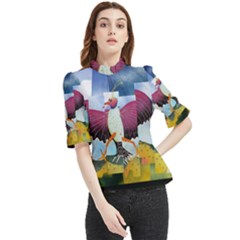 Leroyjacks Frill Neck Blouse