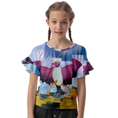 Leroyjacks Kids  Cut Out Flutter Sleeves