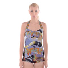 Leroyjacks Boyleg Halter Swimsuit 