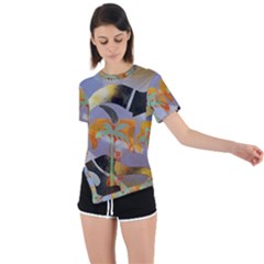 Leroyjacks Asymmetrical Short Sleeve Sports Tee by LeRoyJacks