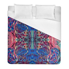 Cobalt Arabesque Duvet Cover (full/ Double Size) by kaleidomarblingart