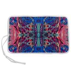 Cobalt Arabesque Pen Storage Case (s) by kaleidomarblingart