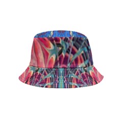 Cobalt Arabesque Inside Out Bucket Hat (kids) by kaleidomarblingart