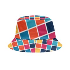 Square Plaid Checkered Pattern Inside Out Bucket Hat by Ravend