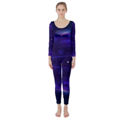 Abstract Colorful Pattern Design Long Sleeve Catsuit by Ravend