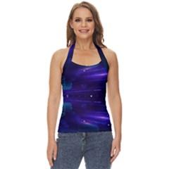 Abstract Colorful Pattern Design Basic Halter Top by Ravend