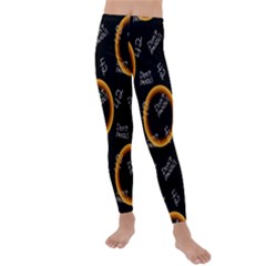 Abstract Pattern Background Kids  Lightweight Velour Leggings by Ravend