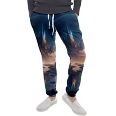 Space Planet Universe Galaxy Moon Men s Jogger Sweatpants by Ravend