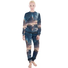 Space Planet Universe Galaxy Moon Women s Lounge Set by Ravend