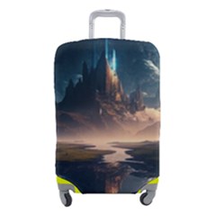 Space Planet Universe Galaxy Moon Luggage Cover (small) by Ravend