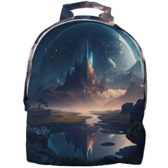 Space Planet Universe Galaxy Moon Mini Full Print Backpack by Ravend